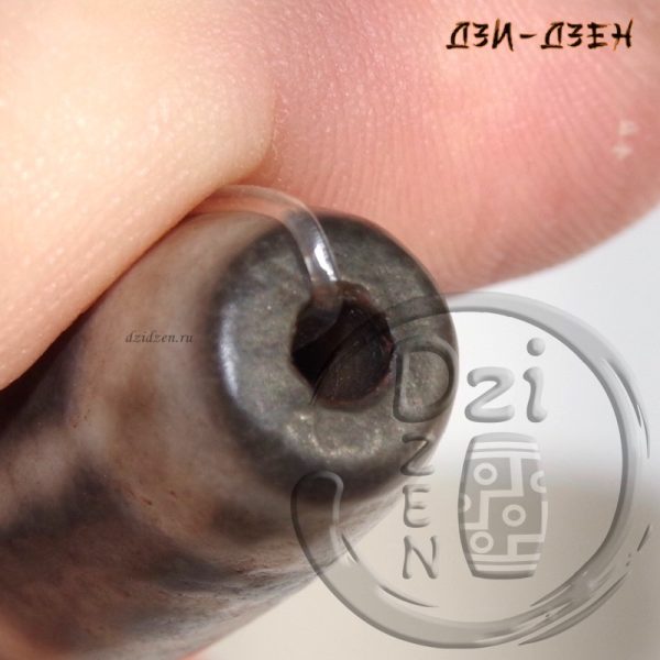 Ирбисовая бусина дзи 9 глаз в браслете из йооперлита и магнитного гематита